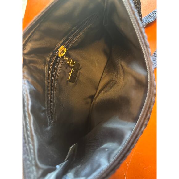 The Sak Crochet Navy Shoulder Bag Y2K Small Purse - Picture 5 of 6